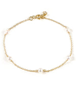 Load image into Gallery viewer, Golden Glow Pearl Chain Bracelet
