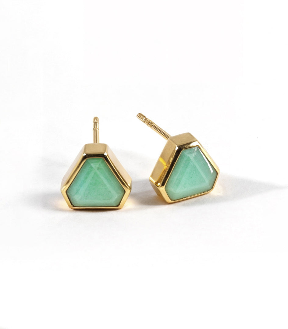 Stud Earring - CHRYSOPRASE