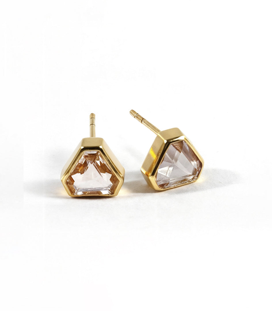 Stud Earring - GLASS MORGANITE