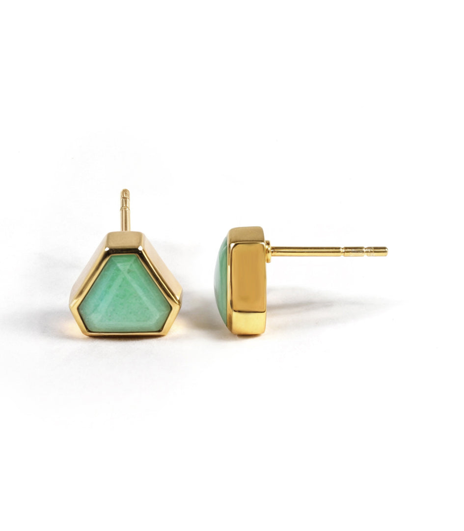 Stud Earring - CHRYSOPRASE