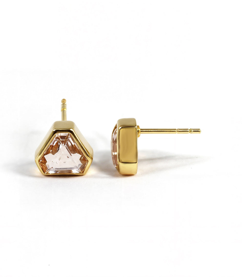 Stud Earring - GLASS MORGANITE