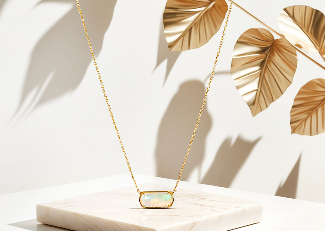 Bespoke Aura Necklace in Aurora Opal