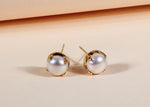 Load image into Gallery viewer, Bold Shine Pearl Stud Earrings
