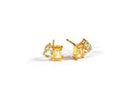 Load image into Gallery viewer, Citrine shine with green amythyst Earrings
