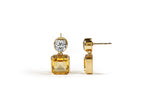 Load image into Gallery viewer, Duo Drop Earrings in Amber Dream
