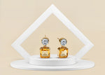 Load image into Gallery viewer, Duo Drop Earrings in Amber Dream
