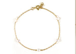 Load image into Gallery viewer, Golden Glow Pearl Chain Bracelet
