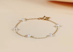 Load image into Gallery viewer, Golden Glow Pearl Chain Bracelet
