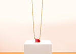 Load image into Gallery viewer, Tourmaline bliss with Ruby blaze Necklace
