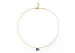 Load image into Gallery viewer, Blue sapphire with Ocean Topaz Necklace
