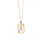 Load image into Gallery viewer, Dainty Dangling Initial Necklace - R
